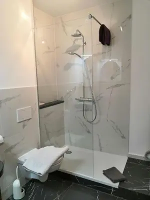 Ein Badezimmer in der Unterkunft Ferienwohnungen Schelhas