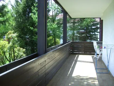 Ein Balkon oder eine Terrasse in der Unterkunft Ferienwohnungen Schelhas