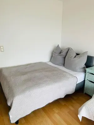 Ein Bett oder Betten in einem Zimmer der Unterkunft Sunrise Studio für 2-3 Personen
