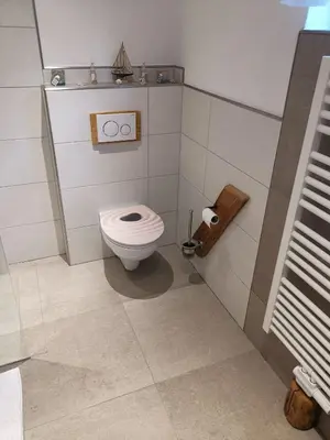 Ein Badezimmer in der Unterkunft Ferienwohnung Ruhdichaus