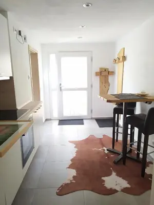 Küche/Küchenzeile in der Unterkunft Ferienwohnung Ruhdichaus
