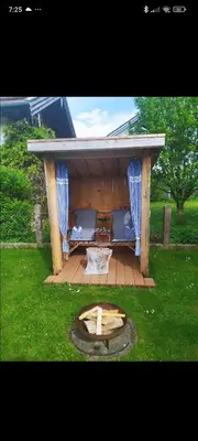 Ein Garten an der Unterkunft Ferienwohnung Ruhdichaus
