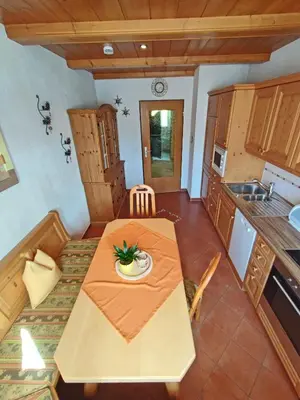 Küche/Küchenzeile in der Unterkunft Ferienwohnung Haindorfer Berg