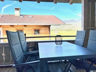 Ein Balkon oder eine Terrasse in der Unterkunft Ferienwohnung Atelier Simetsberg