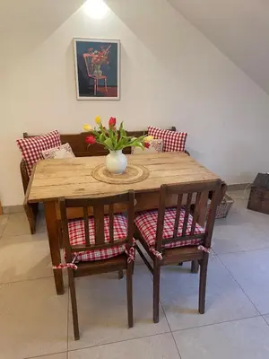 Ein Sitzbereich in der Unterkunft Große Wohnung mit Dachterrasse in Starnberg
