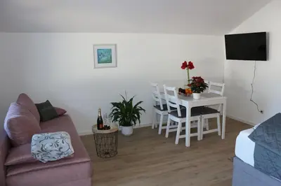 TV/Unterhaltungsangebot in der Unterkunft Wohnung Bergtraum inmitten der Ammergauer Alpen