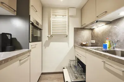 Küche/Küchenzeile in der Unterkunft Zum Turm - Apartments und Gästezimmer