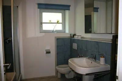Ein Badezimmer in der Unterkunft Ferienwohnung am Herrnberg