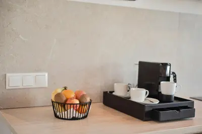 Kaffee-/Teezubehör in der Unterkunft Apartment am See
