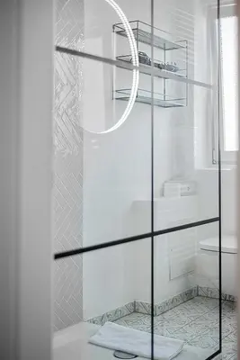 Ein Badezimmer in der Unterkunft Apartment am See