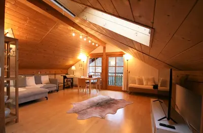 Ein Bett oder Betten in einem Zimmer der Unterkunft Ferienwohnung Am Mühlbach 2