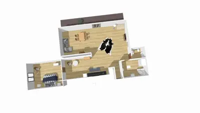 Grundriss der Unterkunft Ferienwohnung Am Mühlbach 2