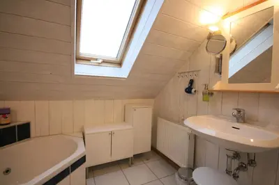 Ein Badezimmer in der Unterkunft Ferienwohnung Am Mühlbach 2