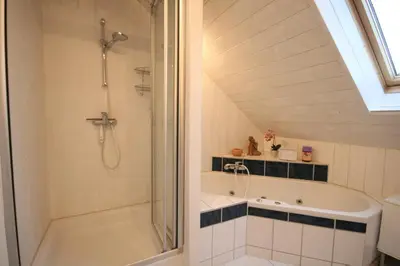 Ein Badezimmer in der Unterkunft Ferienwohnung Am Mühlbach 2