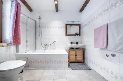 Ein Badezimmer in der Unterkunft Haus Hohenwiesen