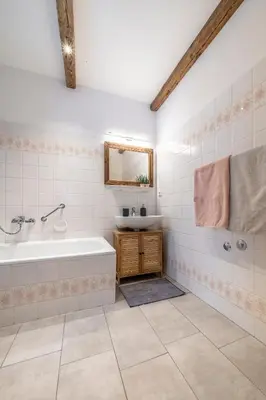 Ein Badezimmer in der Unterkunft Haus Hohenwiesen