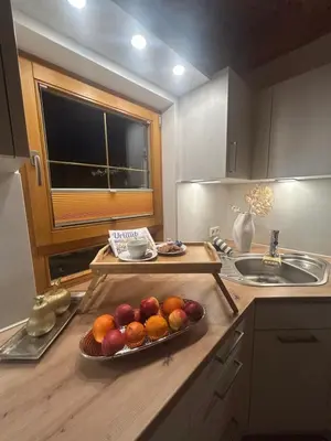 Küche/Küchenzeile in der Unterkunft Ferienhaus Happyplace