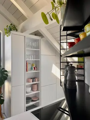 Küche/Küchenzeile in der Unterkunft Gemütliches Loft