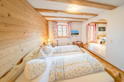 Ein Bett oder Betten in einem Zimmer der Unterkunft Haus Antonia