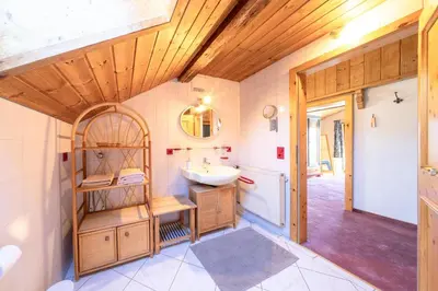 Ein Bett oder Betten in einem Zimmer der Unterkunft Haus Antonia