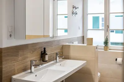 Ein Badezimmer in der Unterkunft Casa Tegernsee - wenige Minuten zum See