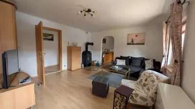 TV/Unterhaltungsangebot in der Unterkunft Schöne helle Ferienwohnung
