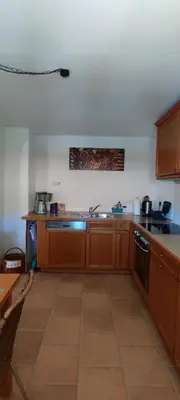Küche/Küchenzeile in der Unterkunft Schöne helle Ferienwohnung