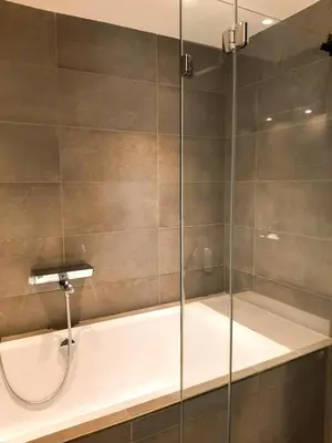 Ein Badezimmer in der Unterkunft Ferienwohnung Bergzauber mit Balkon & Bergblick