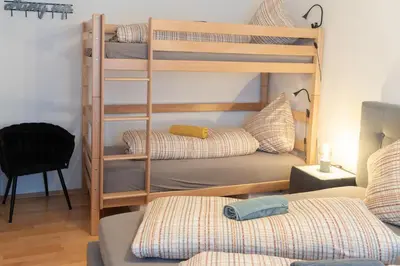 Ein Bett oder Betten in einem Zimmer der Unterkunft Stilvolles 50qm Altstadt Apt Ingolstadt
