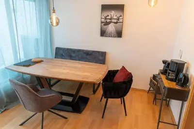 Ein Sitzbereich in der Unterkunft Stilvolles 50qm Altstadt Apt Ingolstadt