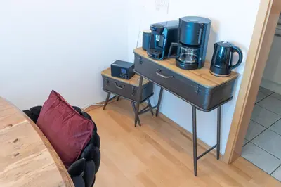 Kaffee-/Teezubehör in der Unterkunft Stilvolles 50qm Altstadt Apt Ingolstadt