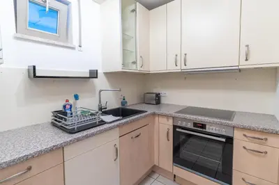 Küche/Küchenzeile in der Unterkunft Stilvolles 50qm Altstadt Apt Ingolstadt