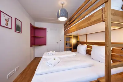 Ein Bett oder Betten in einem Zimmer der Unterkunft AuszeitBerg