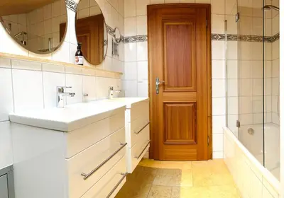 Ein Badezimmer in der Unterkunft Ferienwohnung Zugspitze