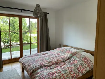 Ein Bett oder Betten in einem Zimmer der Unterkunft Fembacher Alm