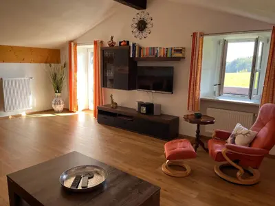 TV/Unterhaltungsangebot in der Unterkunft Ferienwohnung Gruberhof
