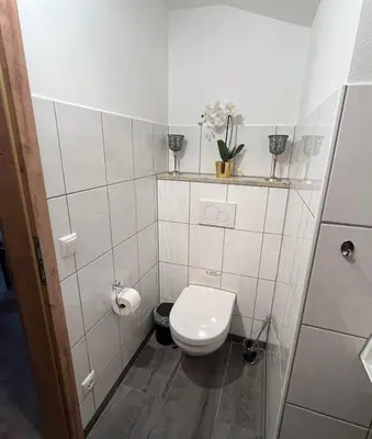 Ein Badezimmer in der Unterkunft Ferienwohnung Gruberhof