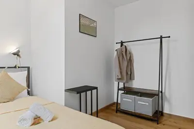 Ein Bett oder Betten in einem Zimmer der Unterkunft Casa Industrial - Nähe zum Flughafen