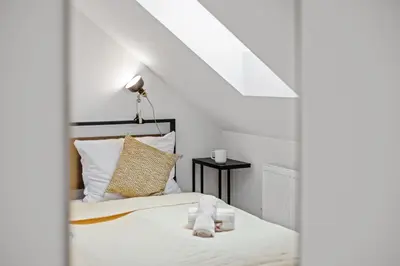 Ein Bett oder Betten in einem Zimmer der Unterkunft Casa Industrial - Nähe zum Flughafen