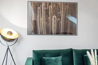 Ein Sitzbereich in der Unterkunft Casa Industrial - Nähe zum Flughafen