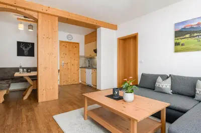 Küche/Küchenzeile in der Unterkunft Wallgauer Hof