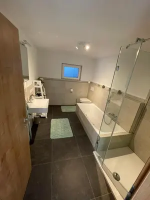 Ein Badezimmer in der Unterkunft Ferienwohnung Obstgarten