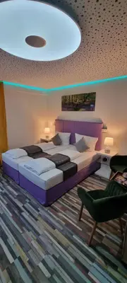 Ein Bett oder Betten in einem Zimmer der Unterkunft Studio-Apartment ' Andrei 1 ' - Neu in Neuburg an der Donau