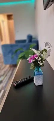 Ein Sitzbereich in der Unterkunft Studio-Apartment ' Andrei 1 ' - Neu in Neuburg an der Donau