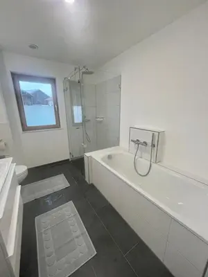 Ein Badezimmer in der Unterkunft Ferienwohnung Schmied von Almertsham