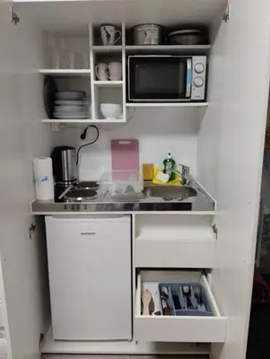 Küche/Küchenzeile in der Unterkunft Hochfeld Apartment in Augsburg
