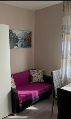 Ein Sitzbereich in der Unterkunft Hochfeld Apartment in Augsburg