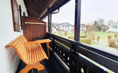 Ein Balkon oder eine Terrasse in der Unterkunft Fewo Christine