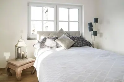 Ein Bett oder Betten in einem Zimmer der Unterkunft Loft “Samuel”
