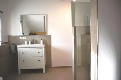 Ein Badezimmer in der Unterkunft Ferienwohnung Menter